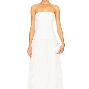 Acler Strapless White Dress